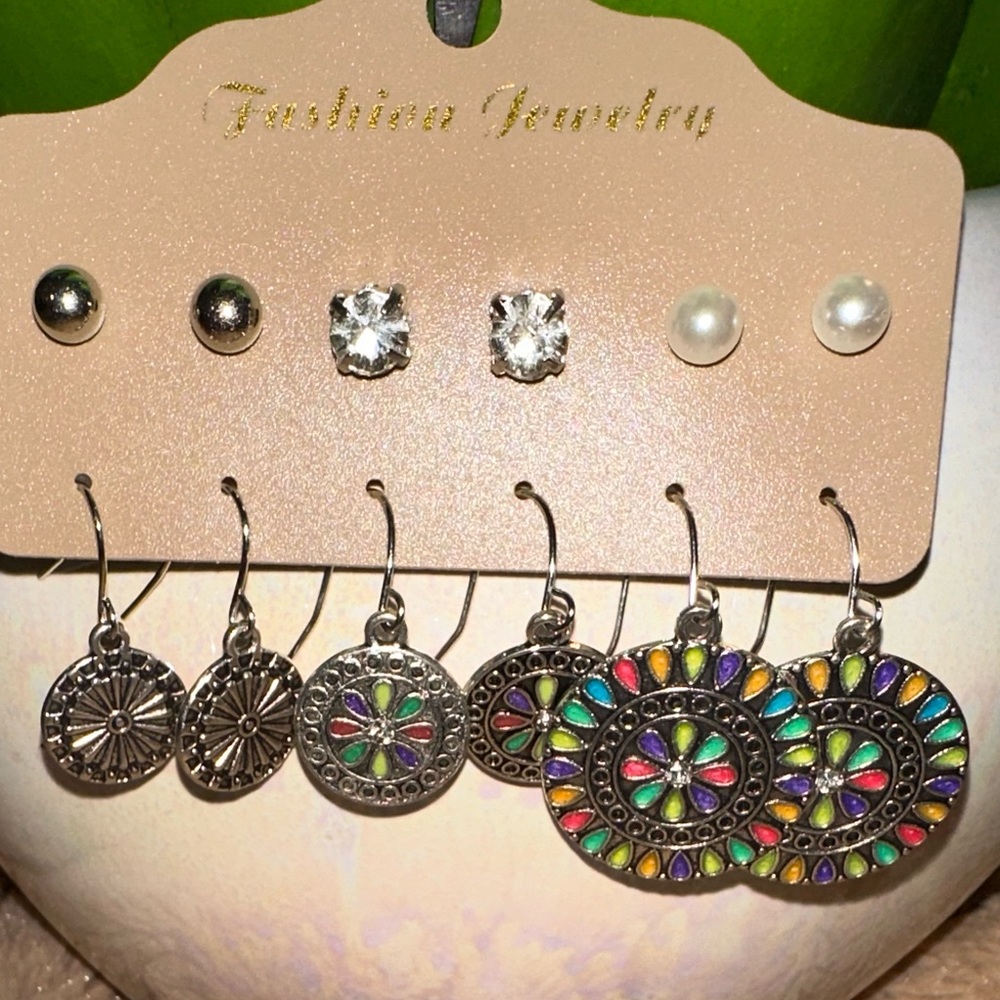 Bohemian earrings set, for women's daily decoration